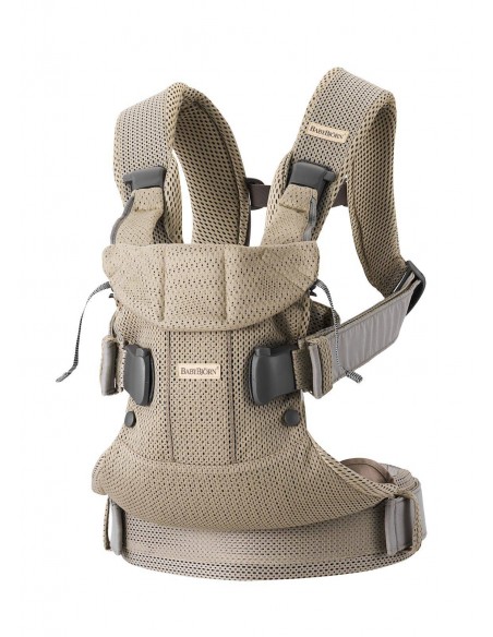 BABYBJORN ONE AIR 3D MESH - nosidełko, Szary Beż Nosidełka