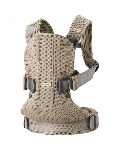 BABYBJORN ONE AIR 3D MESH - nosidełko, Szary Beż Nosidełka