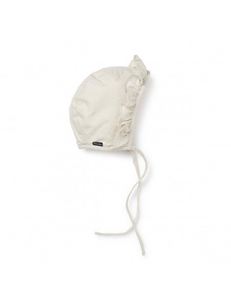 Elodie Details - Czapka Winter Bonnet - Creamy White - 3-6 m-cy Czapki i rękawiczki