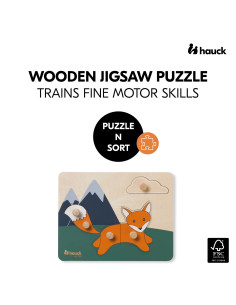 hauck Puzzle N Sort Fox Zabawki 2