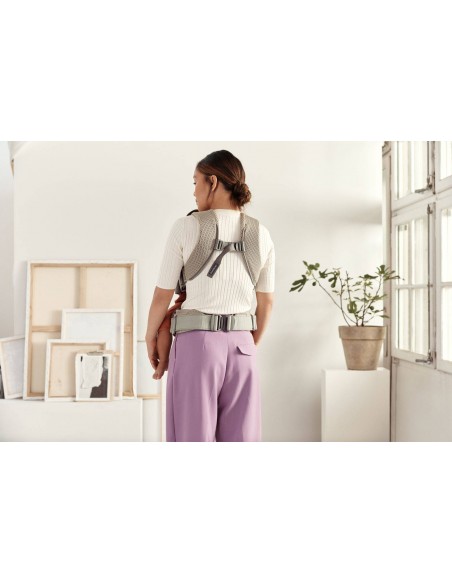 BABYBJORN ONE AIR 3D MESH - nosidełko, Szary Beż Nosidełka