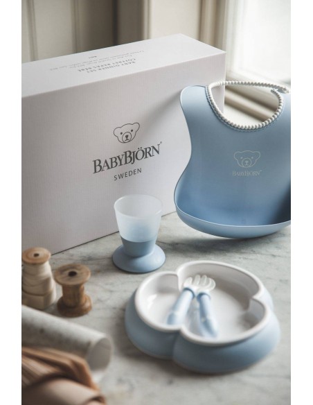 BABYBJORN - Zestaw obiadowy - Powder Blue