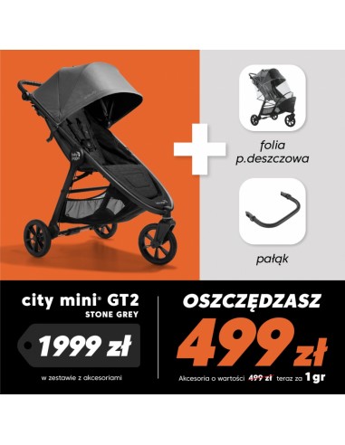 BBJ WOZEK CITY MINI GT2 PROMO FOLIA PALAK S.GREY