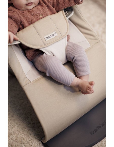 Babybjorn - Leżaczek Balance Soft Woven - Khaki / Beżowy