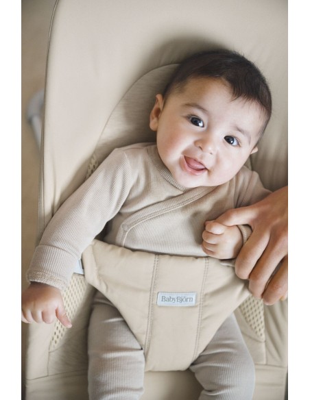 Babybjorn - Leżaczek Balance Soft Woven/jersey Tri Fabric, Jasny Beż