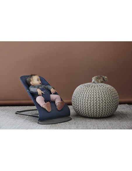 Babybjorn - Leżaczek Bliss Woven - Granatowy