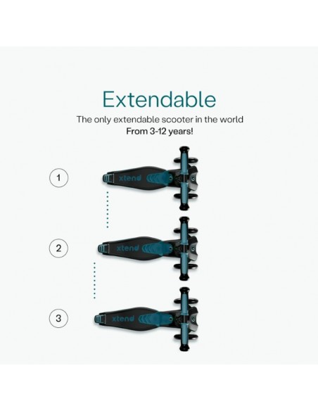 Smartrike - Hulajnoga 4W1 Xtend Scooter + Ride-On - Teal