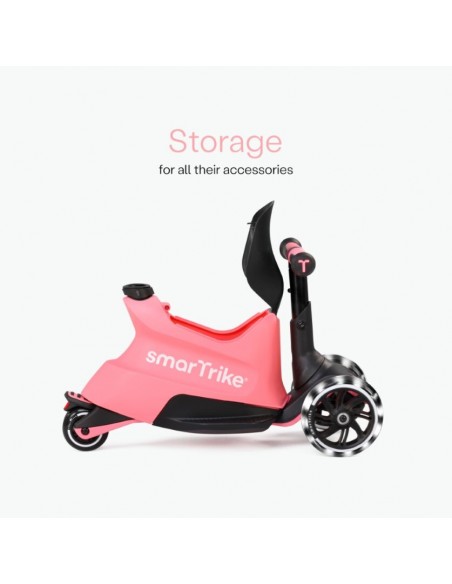 Smartrike - Hulajnoga 4W1 Xtend Scooter + Ride-On - Salmon Pink