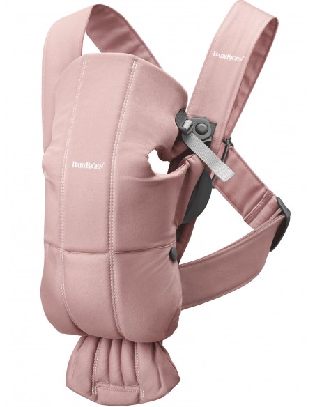 Babybjorn Mini Woven – Nosidełko, Zgaszony Róż