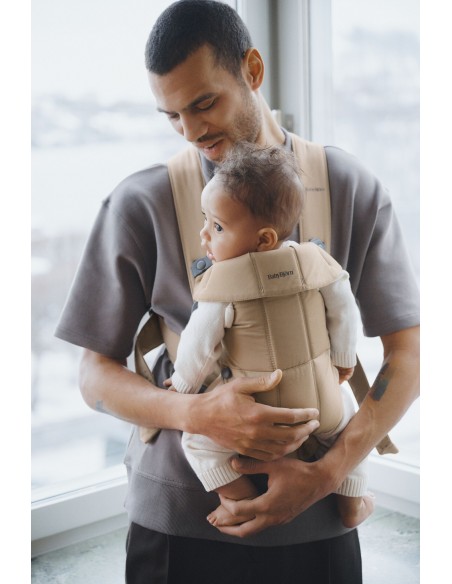 Babybjorn Mini Woven – Nosidełko, Beżowe