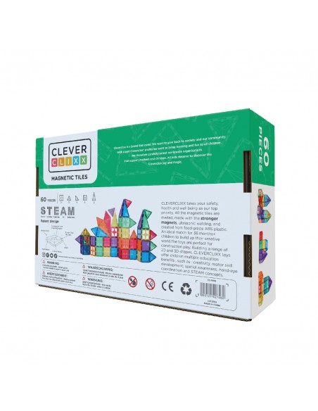 Cleverclixx - Klocki Magnetyczne Original Intense Pack - 60 El.