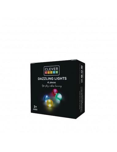 Cleverclixx - Klocki Magnetyczne Balls Pack Dazzling Lights - 4 El.