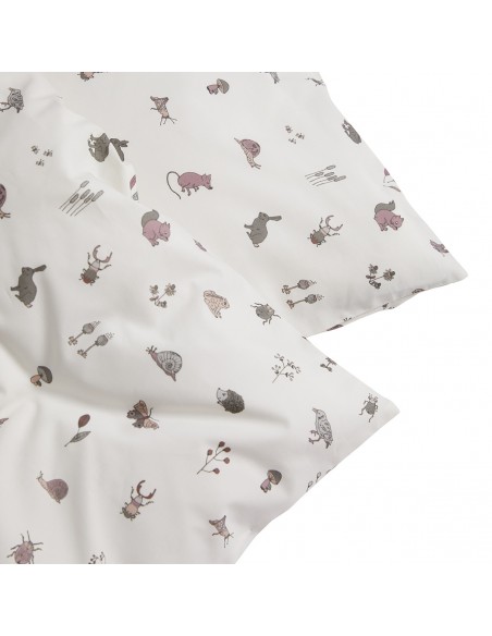 Leander - Pościel Niemowlęca Forest, Organic Cotton, 70X100 Cm, Dusty Rose